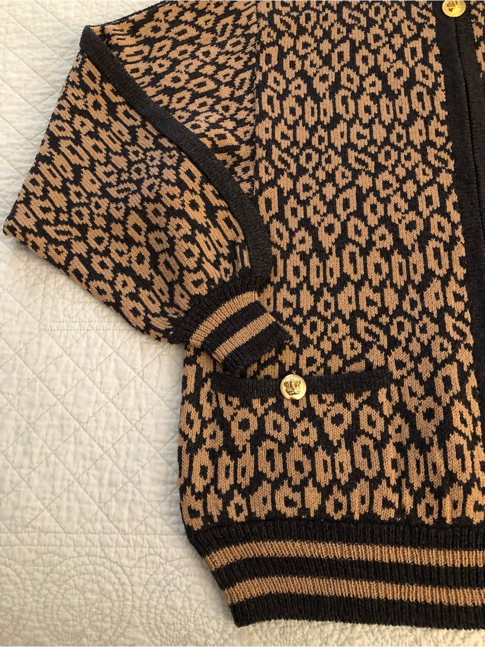 Vintage Don Sayres for Wellmore zip up cardigan sweater. Size small-medium. - Picture 3 of 8